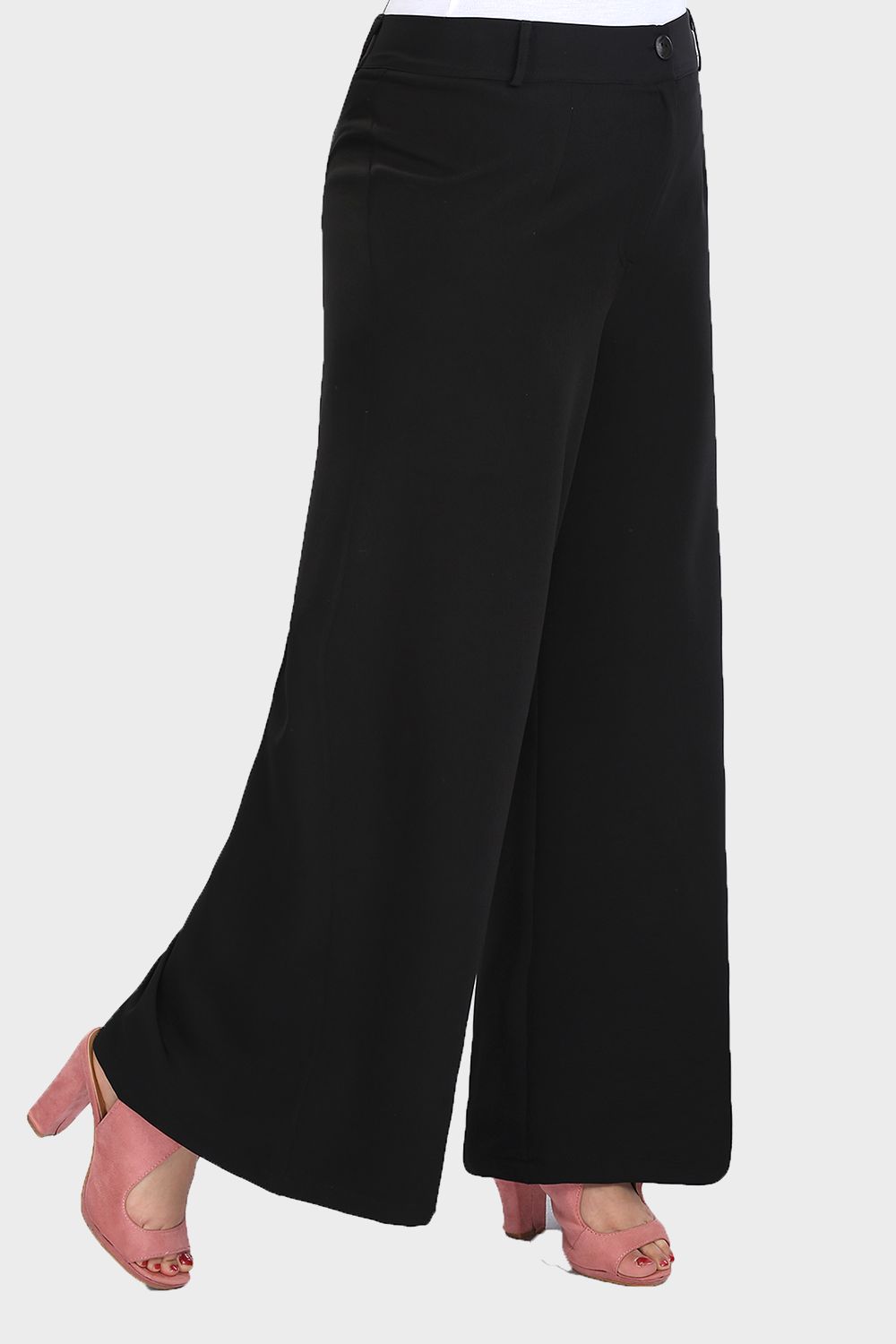 Smoky Plain Wide Leg Pants