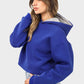 Shechick Unfinished Style Cropped Hoodie