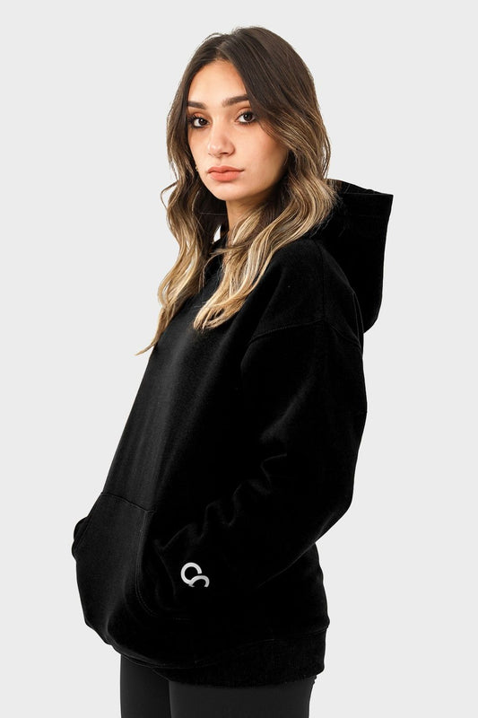 Shechick Plain Oversized Hoodie