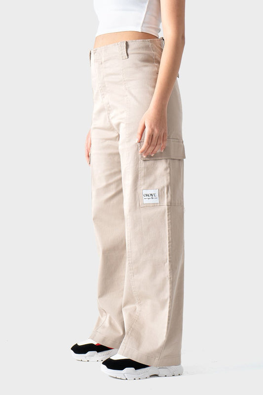 Okoye Beige Cargo Pants