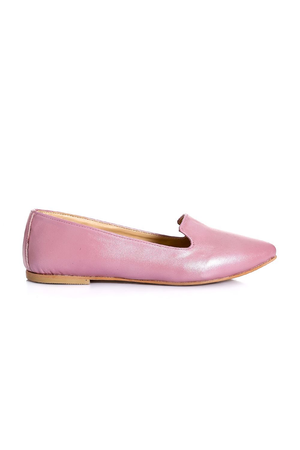 Pointed Toe Cap Genuine Leather Ballerina