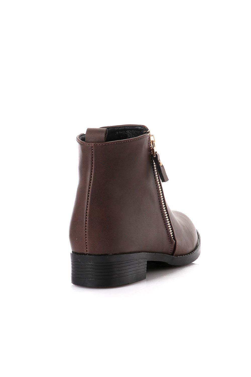 XO Style Two Side Zipper Ankle Boot