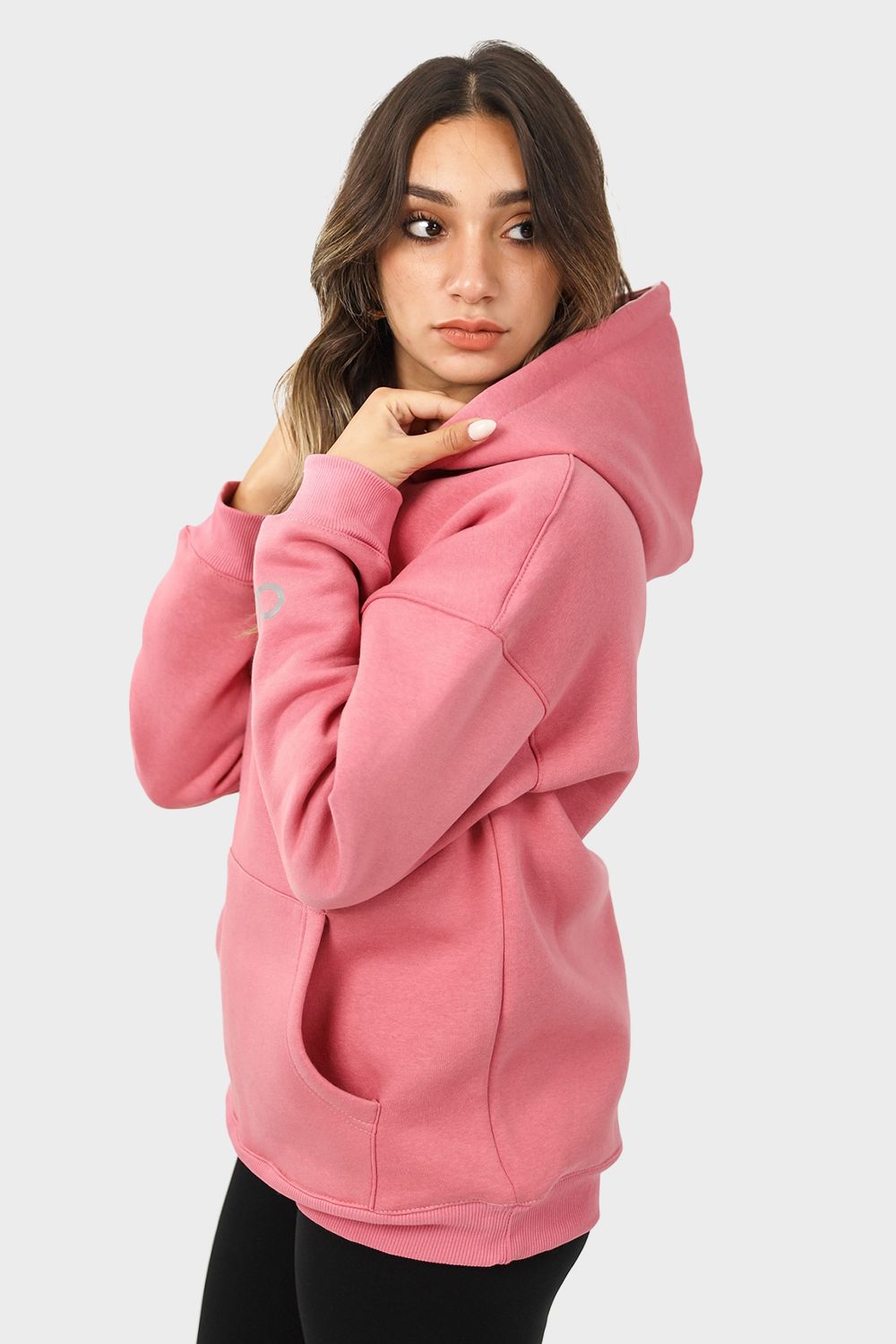 Shechick Plain Oversized Hoodie