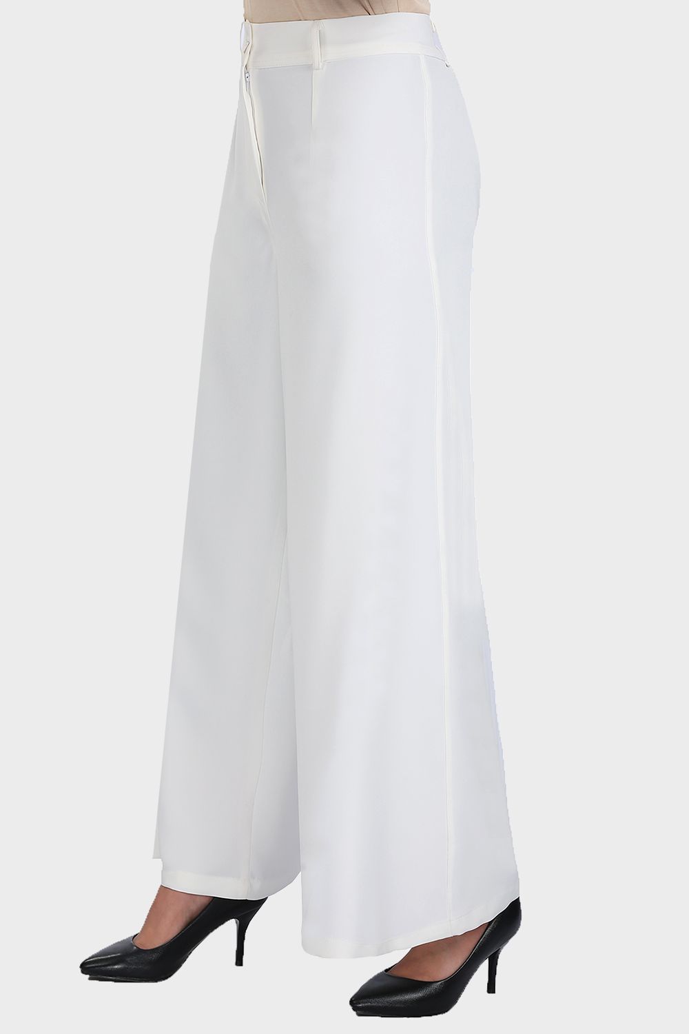 Smoky Plain Wide Leg Pants