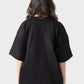 Okoye Black Oversized Crew Neck T-Shirt