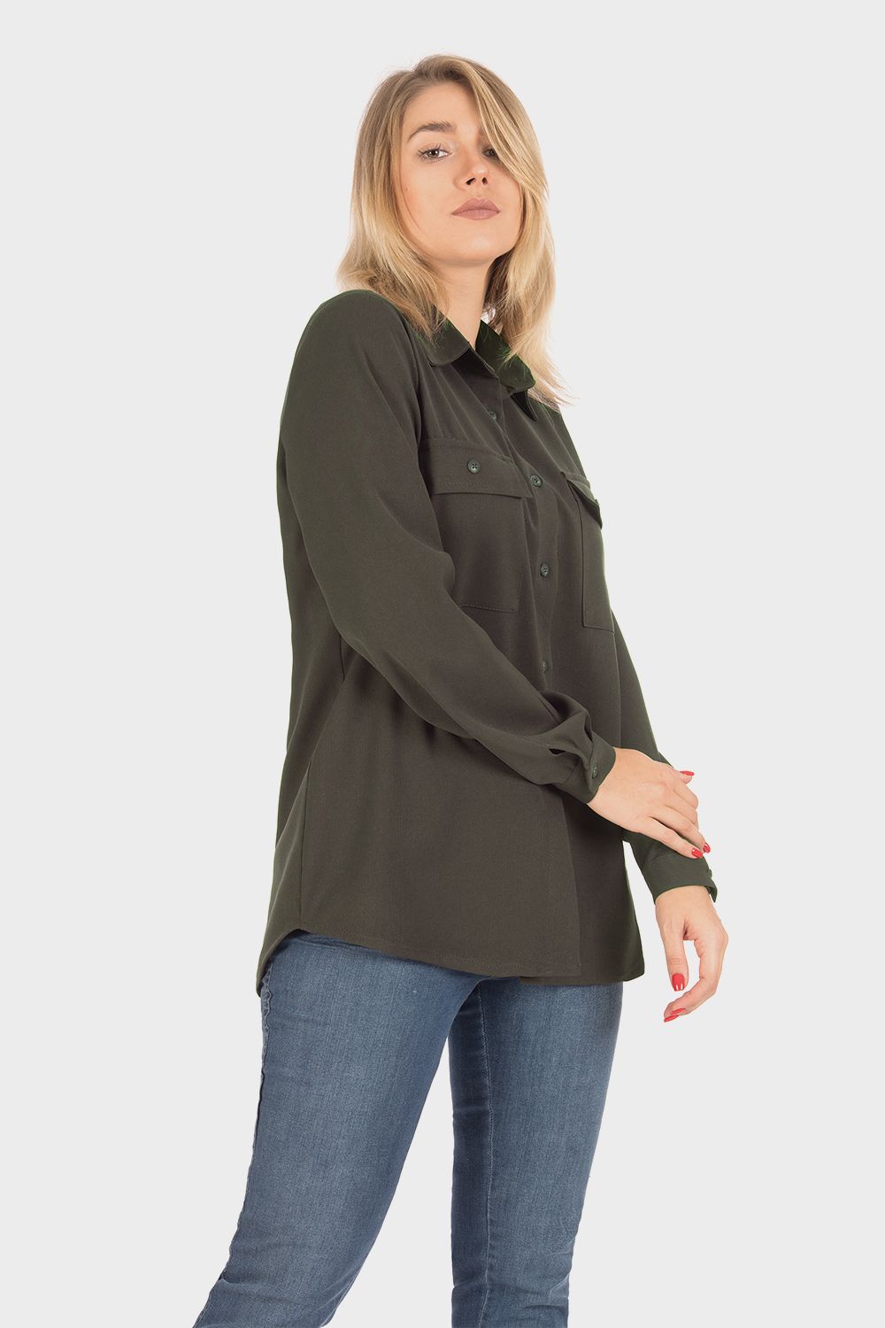 Full Sleeves Shirt with Chest Pockets