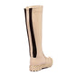 Mr.Joe Side Zipper Under Knee Boots