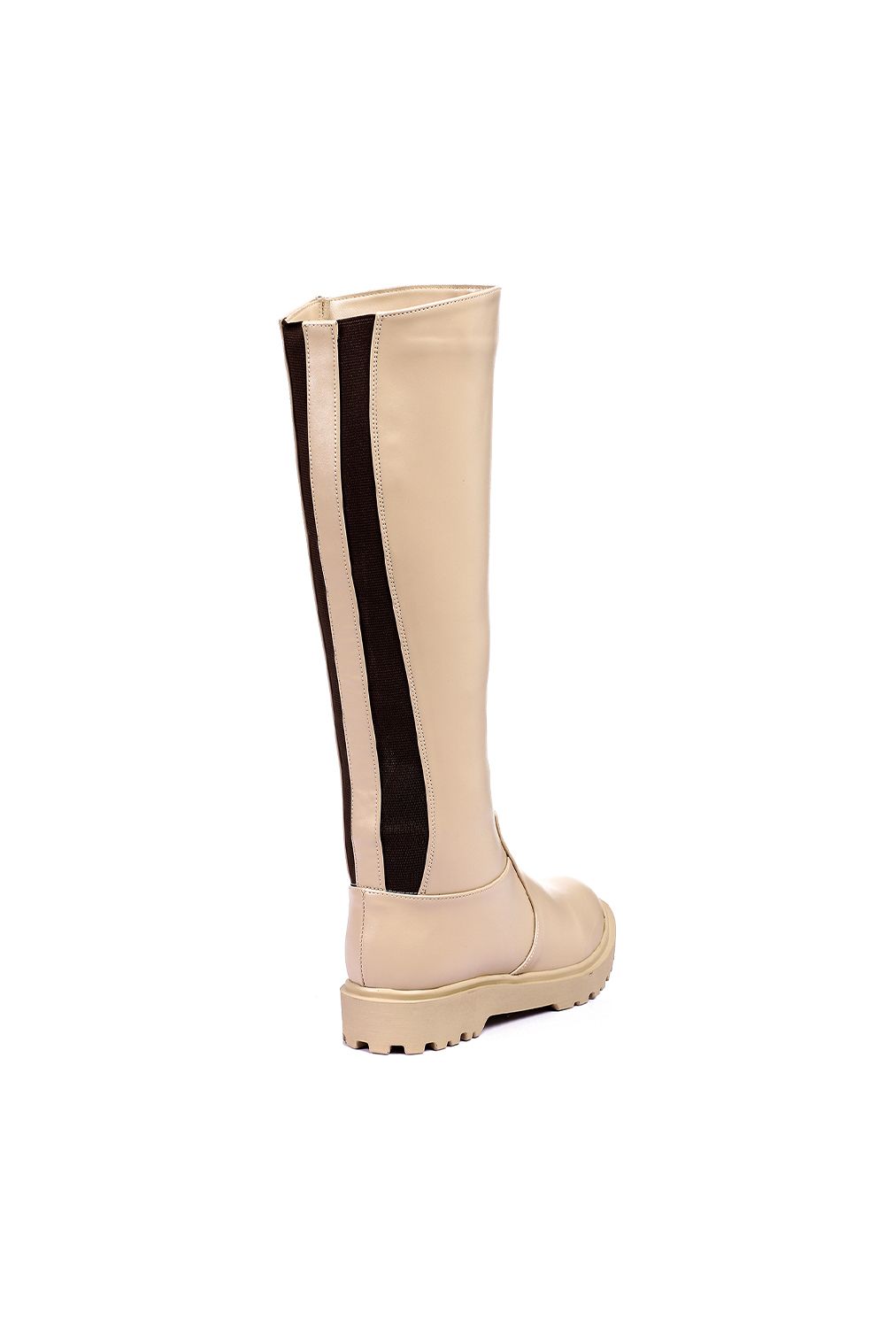 Mr.Joe Side Zipper Under Knee Boots