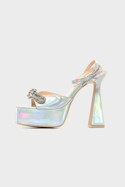 Holographic Soiree High Heeled Sandals