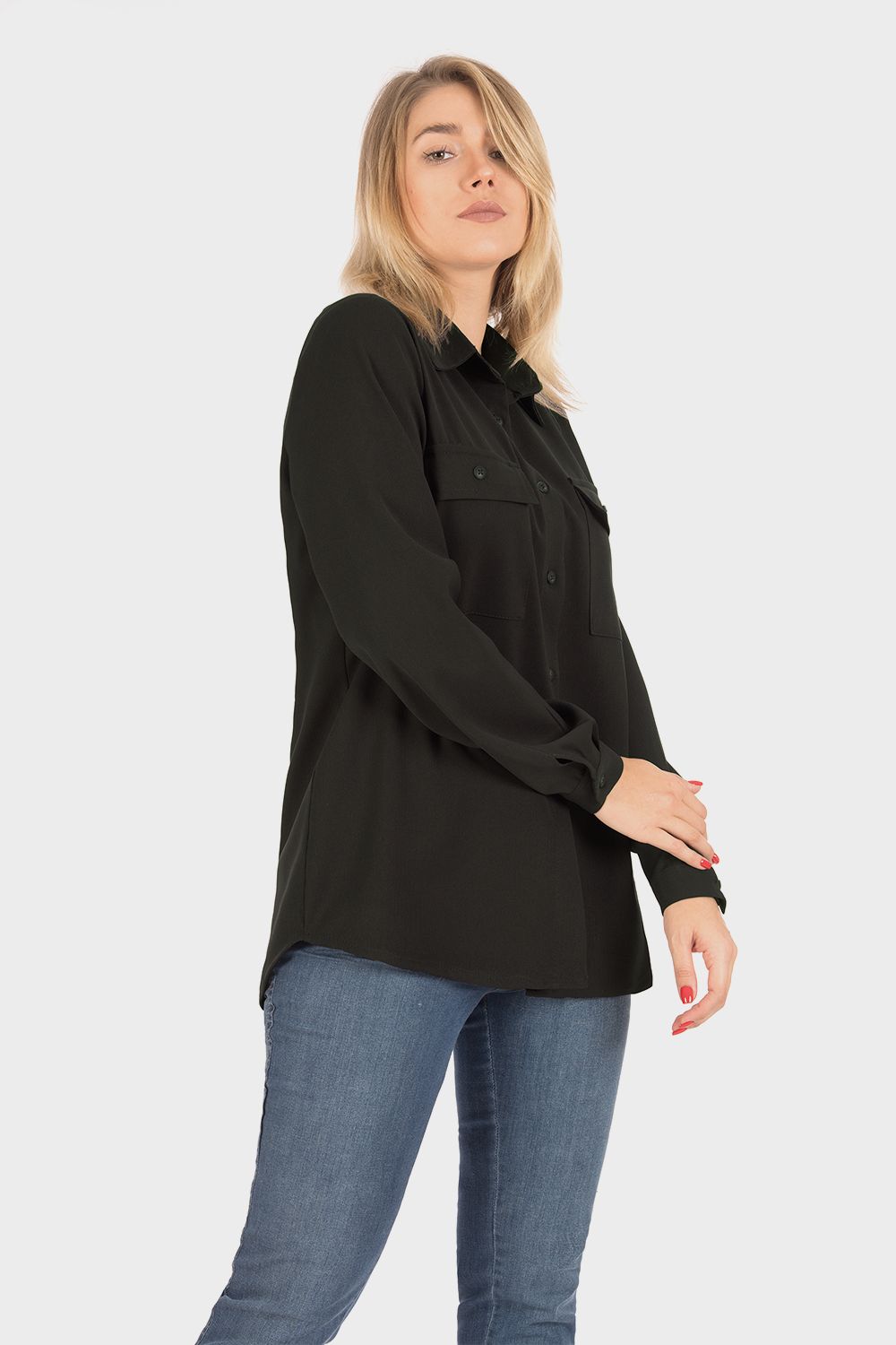 Full Sleeves Shirt with Chest Pockets