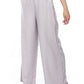 Mr.Joe Wide Leg Pants with Buckle Belt