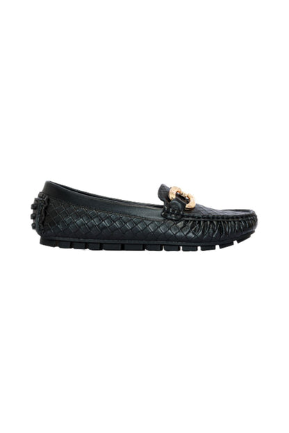 Metal Ornament Flat Shoes