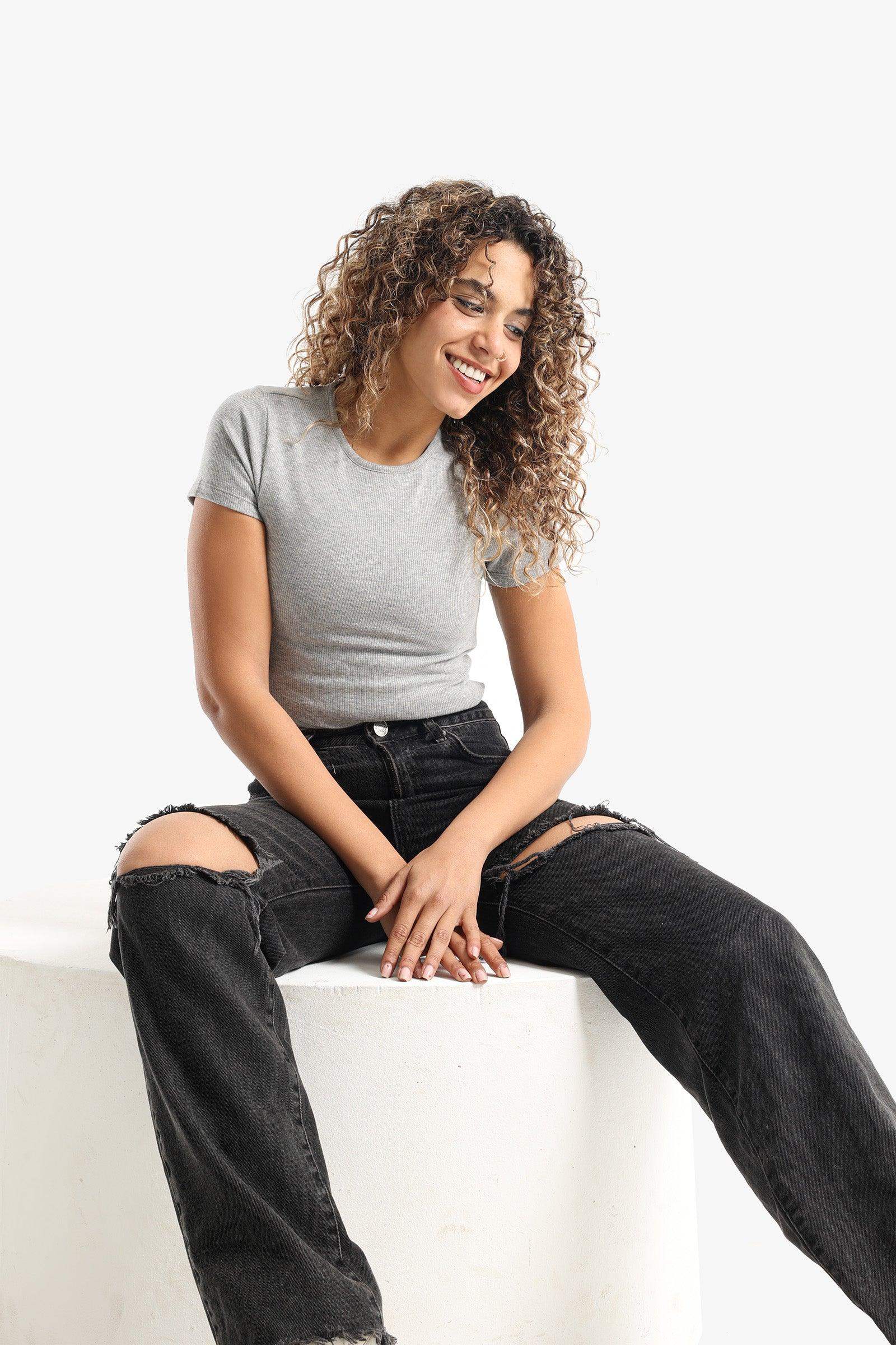 Ribbed Slim Fit Top - Carina - ??Ã¢â‚¬â„¢????????ÃƒÂ±??Ã¯Â¿Â½ÃƒÂ¿??Ã†â€™?ÃƒÂ¿????