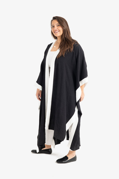 Dual Tone Color Kimono