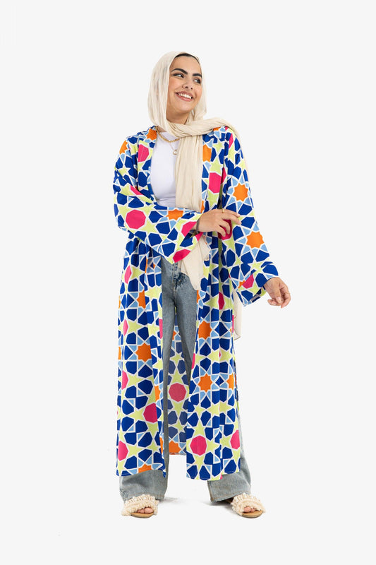 Colored Hooded Kaftan