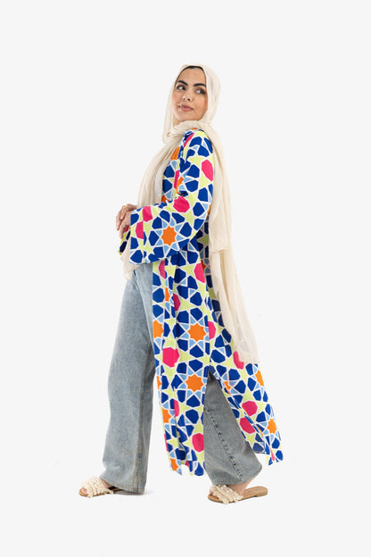 Colored Hooded Kaftan