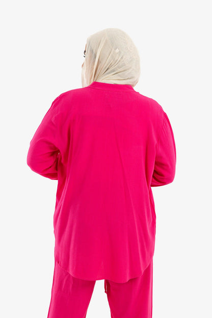 Blouse with Stand Collar