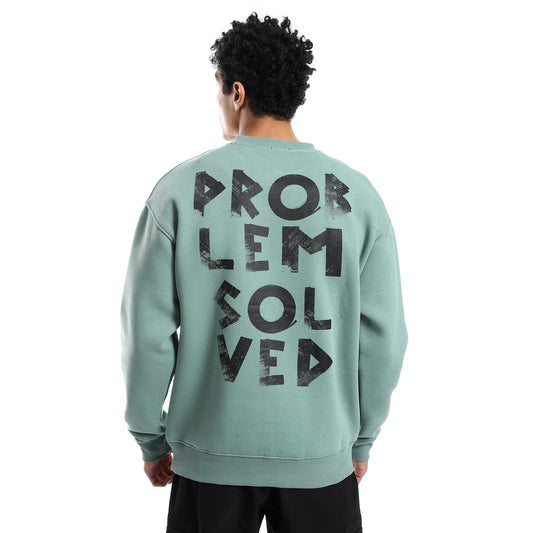 Mint Back Printed Soft Sweatshirt