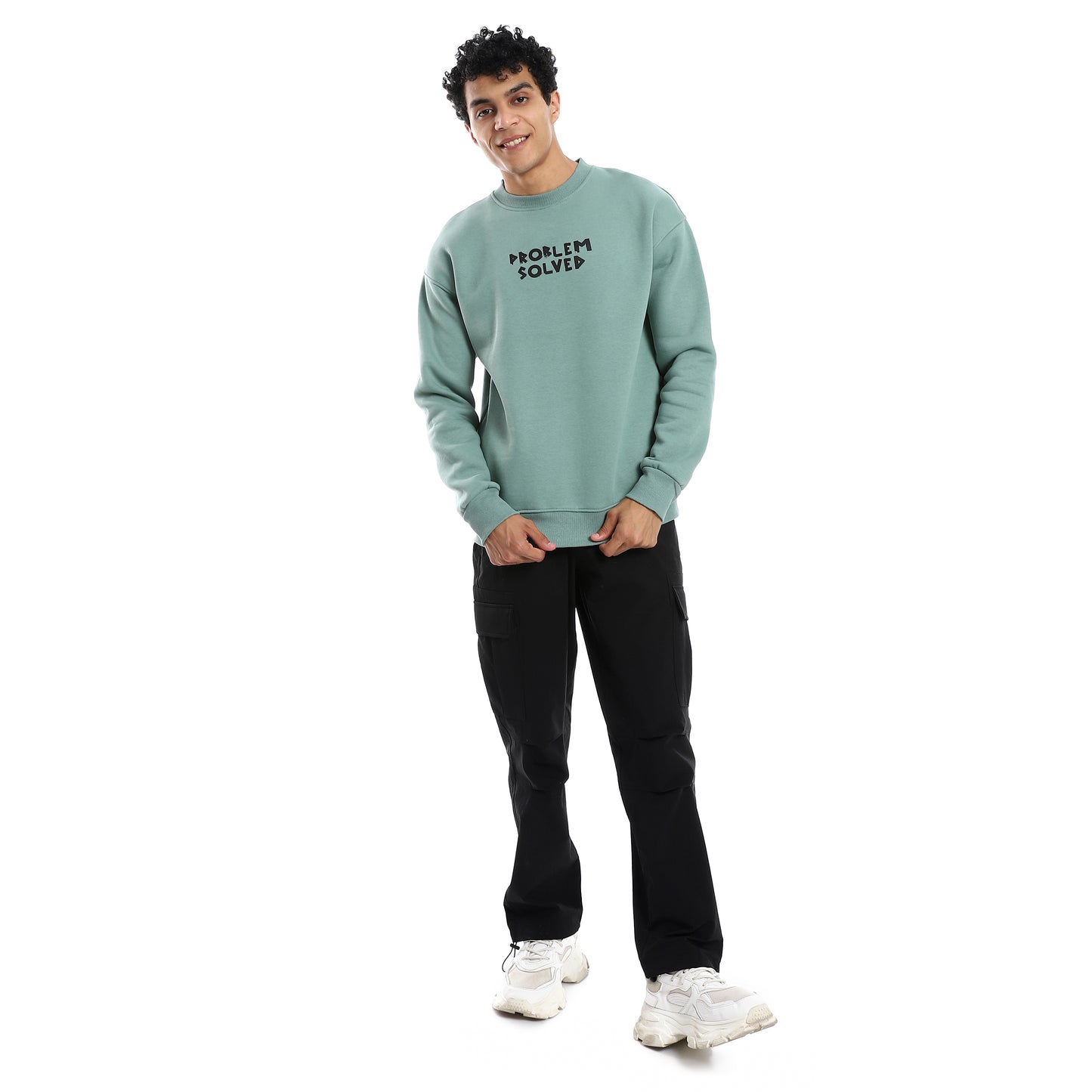 Mint Back Printed Soft Sweatshirt