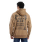 Camel Cotton Back Printed Hoodie