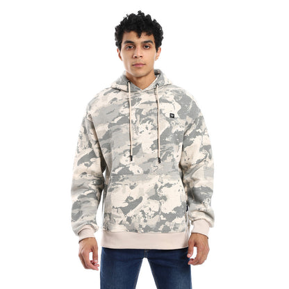 Mint Army Print Hoodie