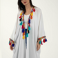 Maxi Kimono with Colorful Tassels