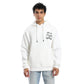 White Comfy Printed Hoodie