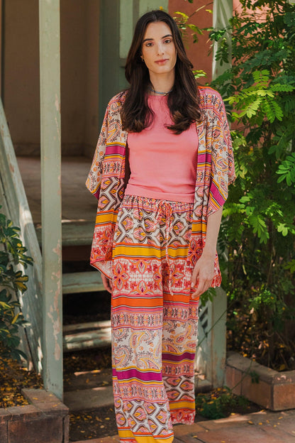 Full Printed Voile Pants