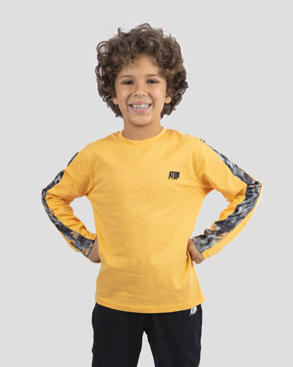 Gold Printed Sleeves T-Shirt for Boys