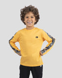 Golden Yellow Long Sleeves T-Shirt for Teen Boys