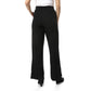 Black Classic Trousers with White Elastic Waist