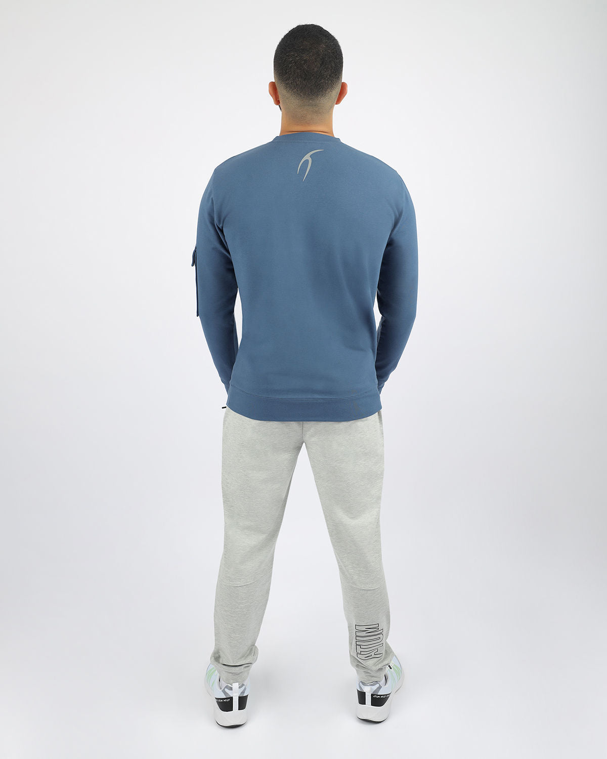 Steel Blue Long-Sleeve T-Shirt