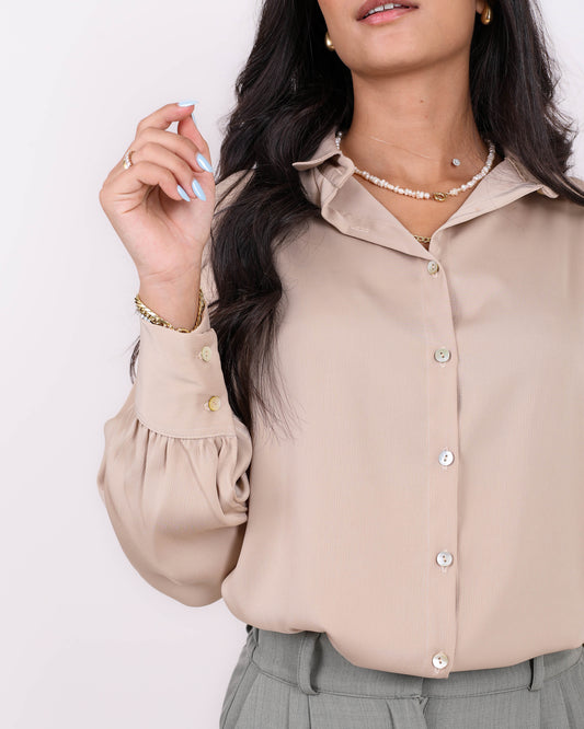 Cafe Satin Shirt