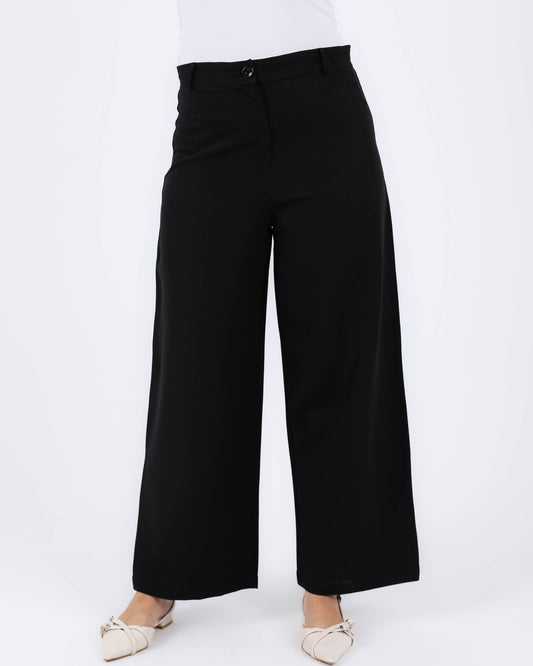 Black Classic Straight Pants