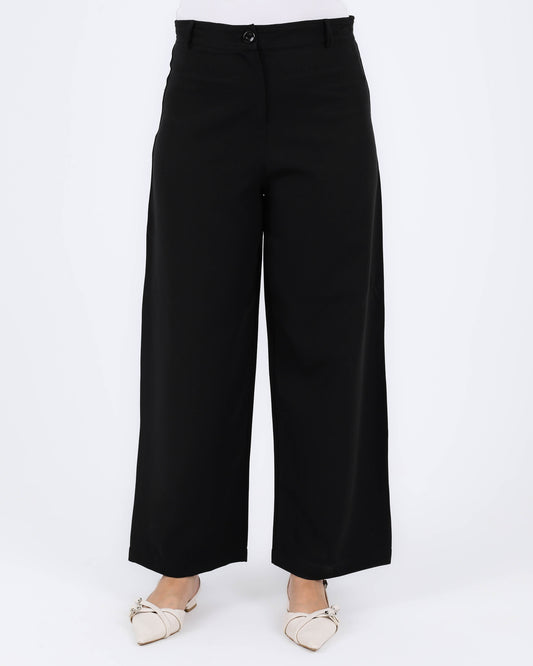 Black Classic Straight Pants