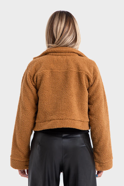 Brown Teddy Fur Jacket