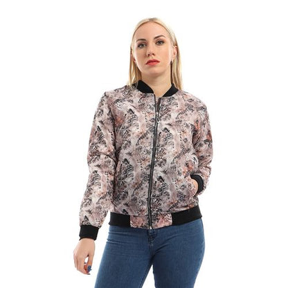 Casual Butterfly Printed Jacket