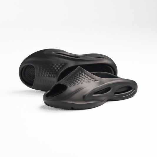 Black Removable Sole Easy Slide