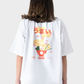 Okoye White Noodles Printed Oversized T-Shirt