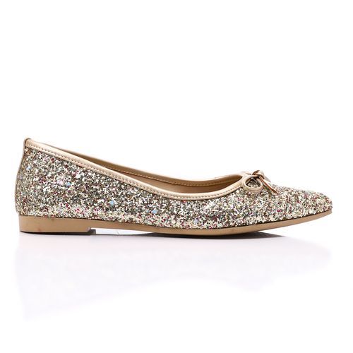 Gold Glitter Shiny Ballerina