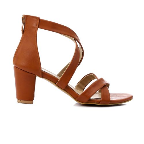Cross High Heel Sandal