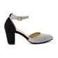 XO Style Oval Toe Mid Heel Shoes