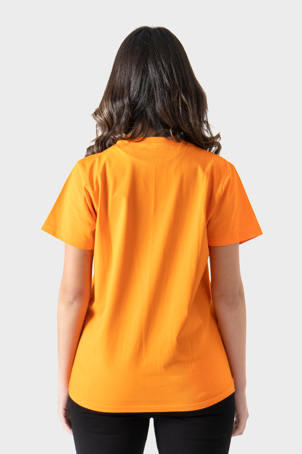 Okoye Orange Front Printed Short Sleeve T-Shirt