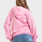 So-Off Feature Line, Pink Oversized Plain Hoodie