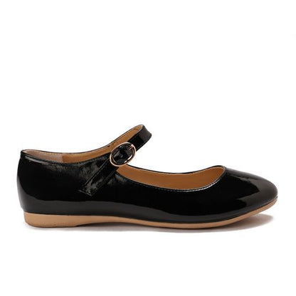 Verneh Side Buckle Round Toe Ballerina