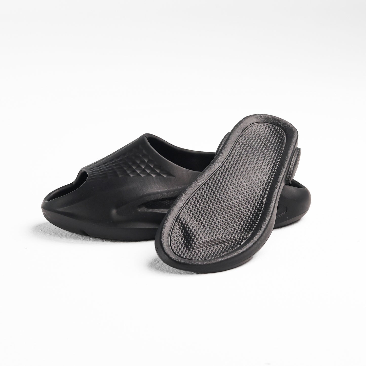 Black Removable Sole Easy Slide