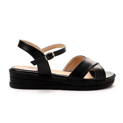 XO Style Cross Sandal with Side Buckle