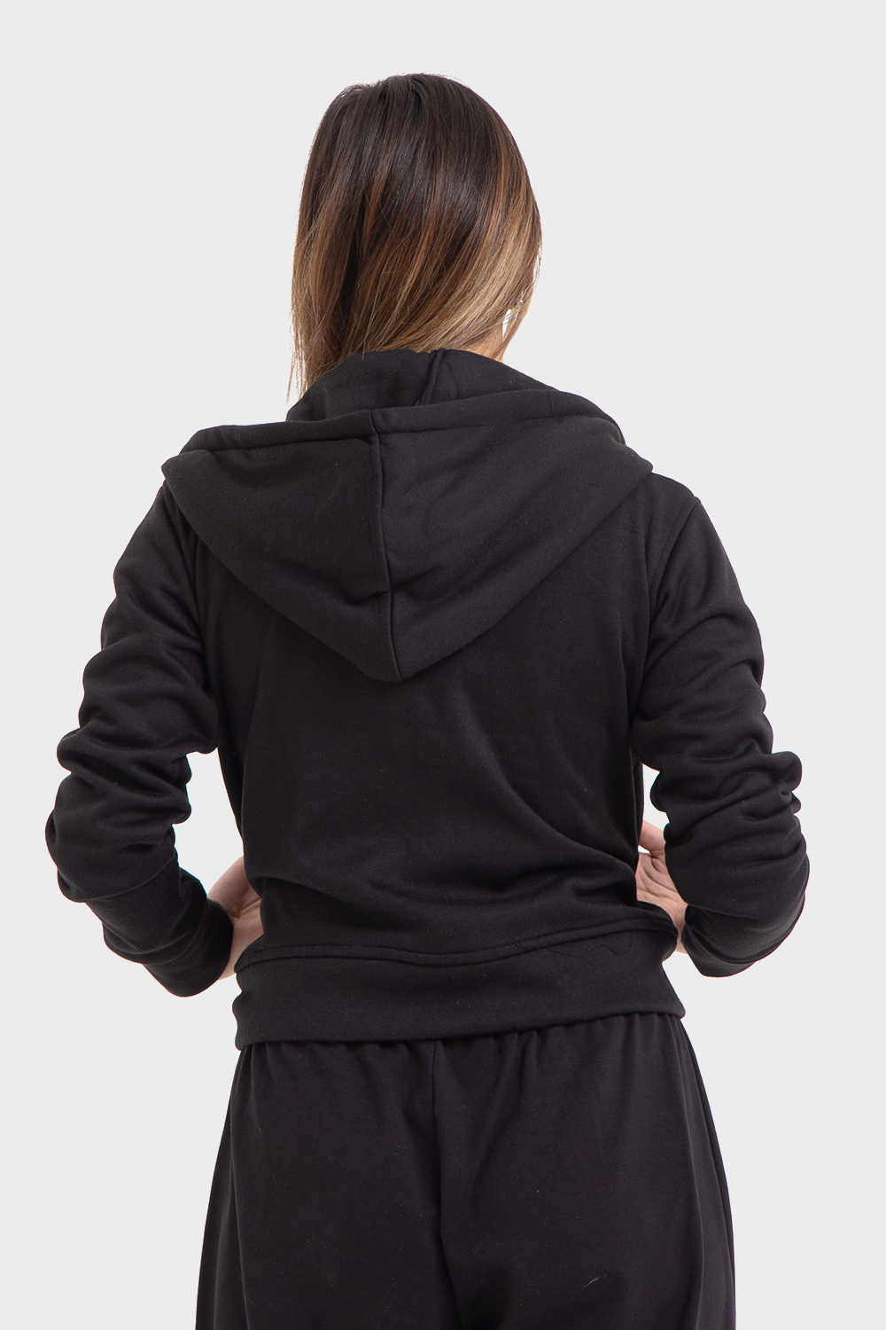 So-Off Feature Line, Black Zip-Up Hoodie