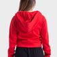 So-Off Feature Line, Red Zip-Up Hoodie