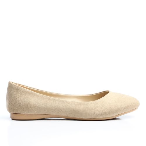 Plain Suede Ballerina